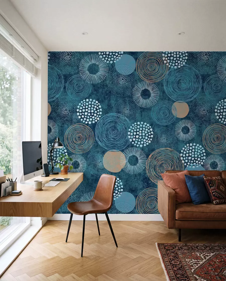 wall murals Indigo Circle Studies u59376