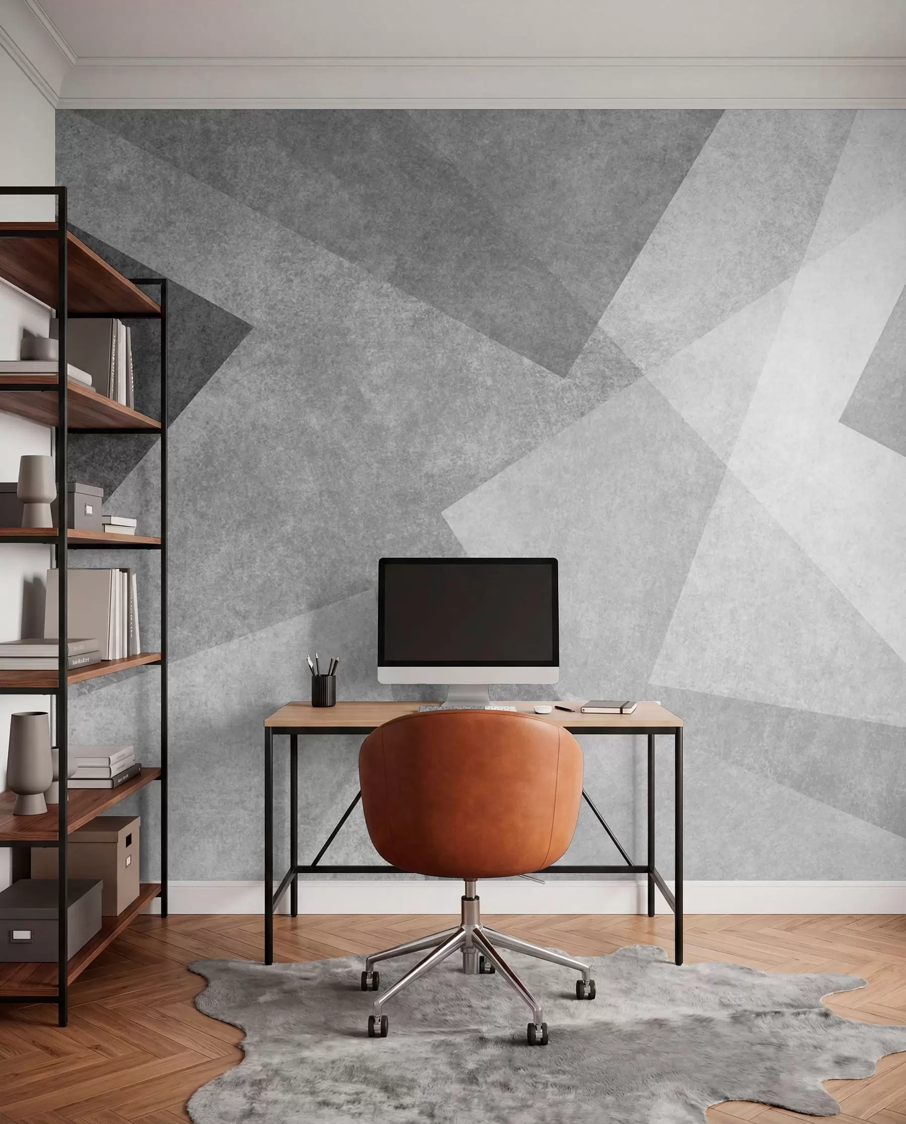 wall murals Grey Triangle Planes u74057