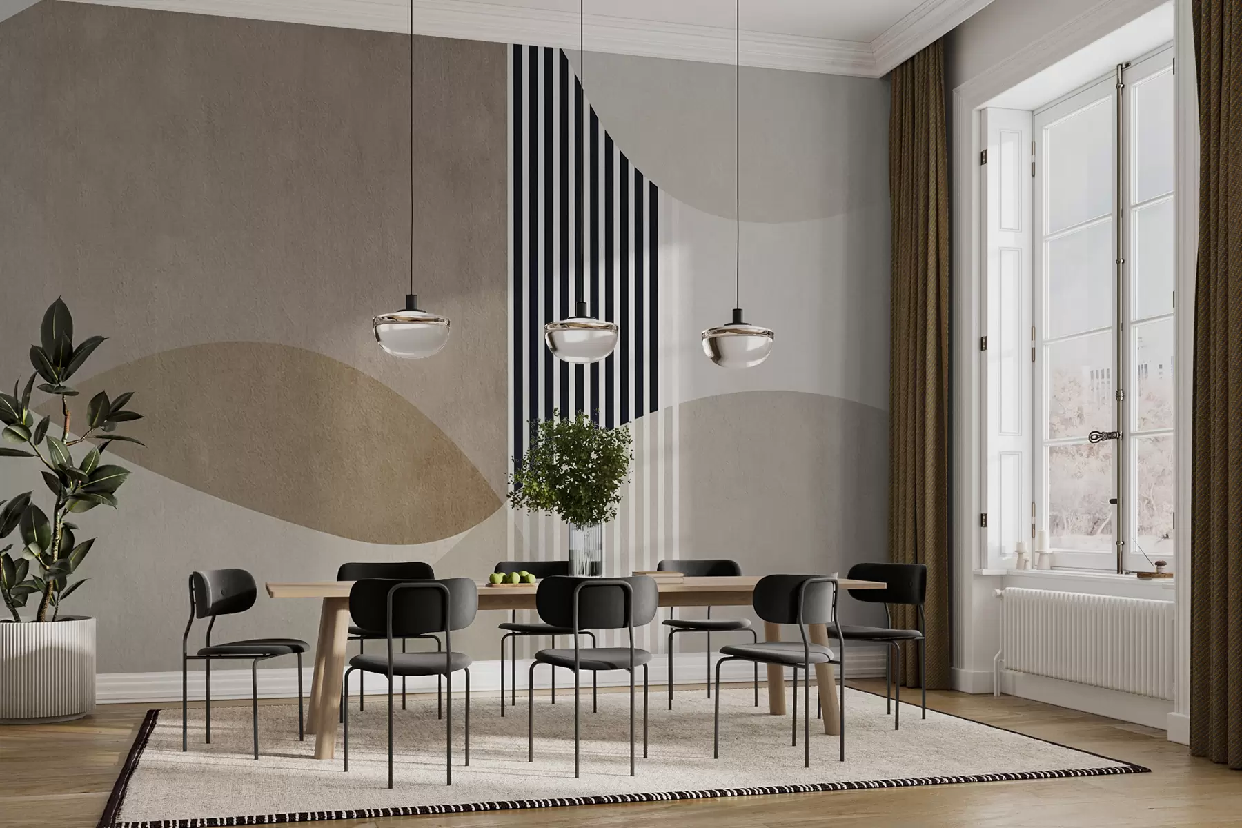 wall murals Abstract retro style u74075