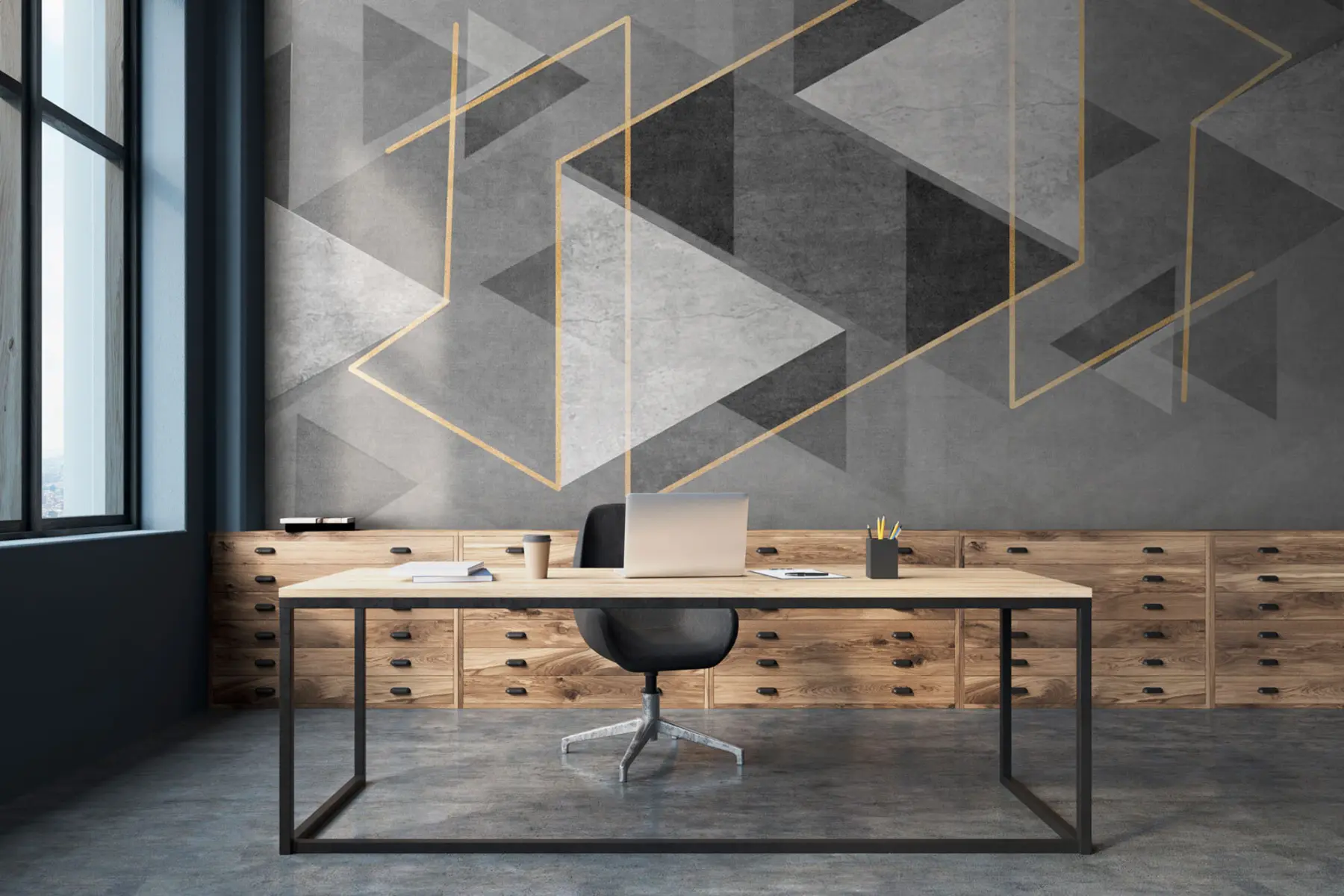 wall murals Abstract geometric style u74080