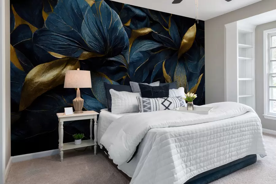 wall murals Blue royal flowers u74140