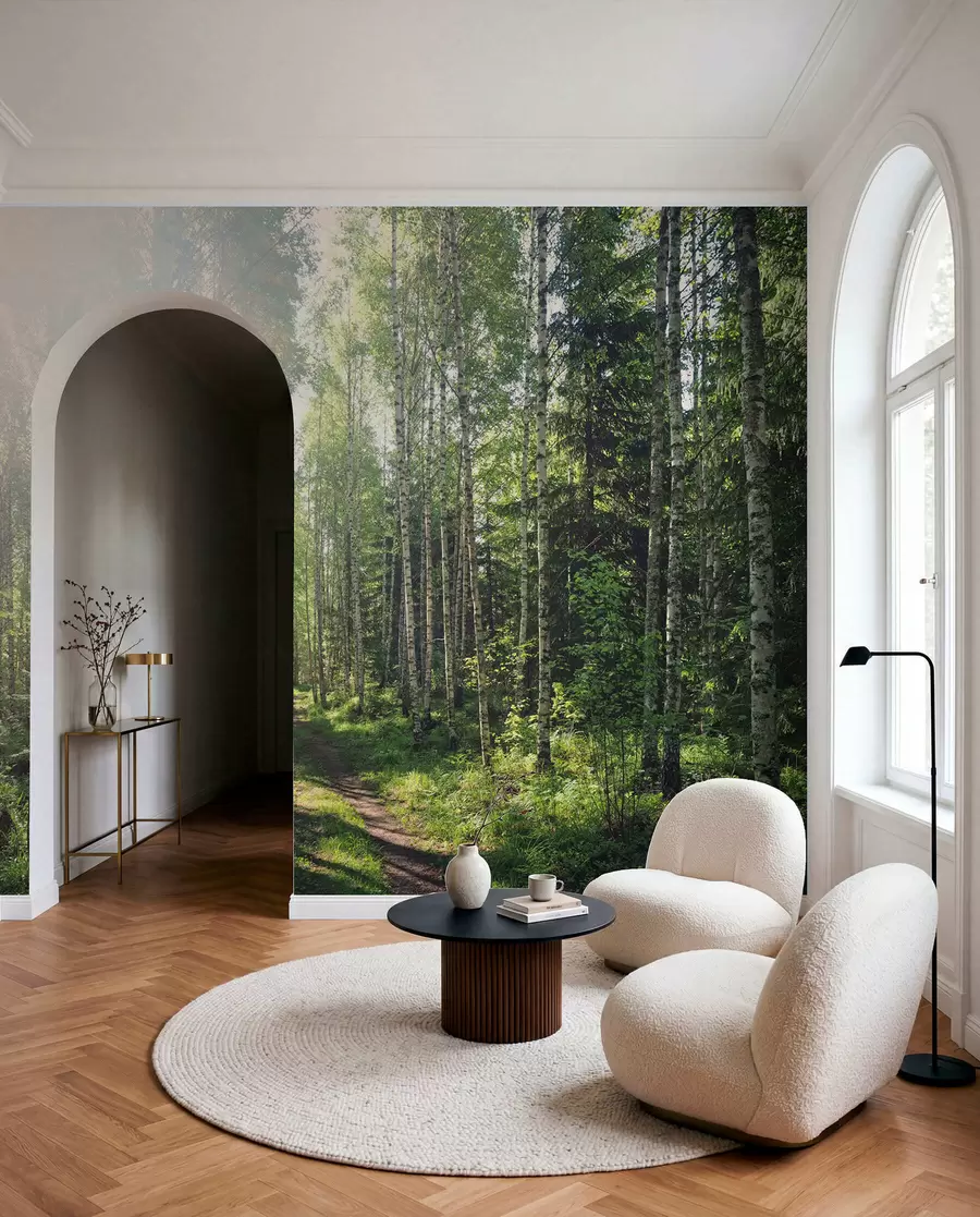 wall murals Green sunshine in Finland u74235