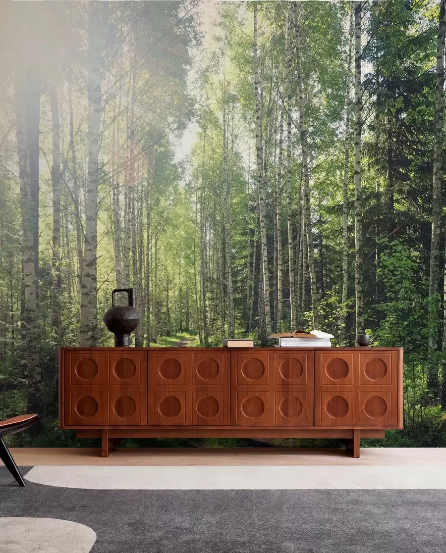 wall murals Green sunshine in Finland u74235