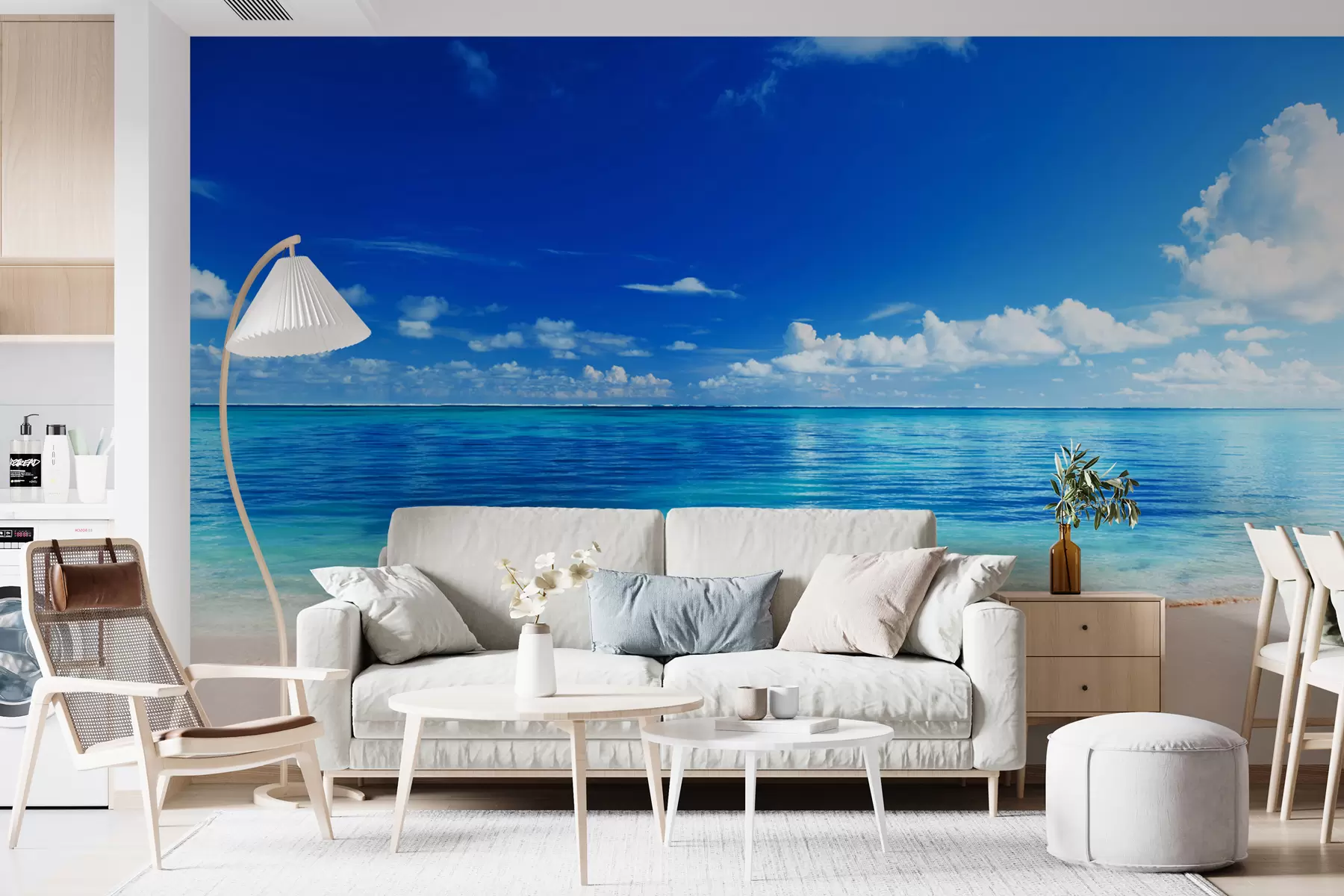 wall murals Sand beach and sea u74335