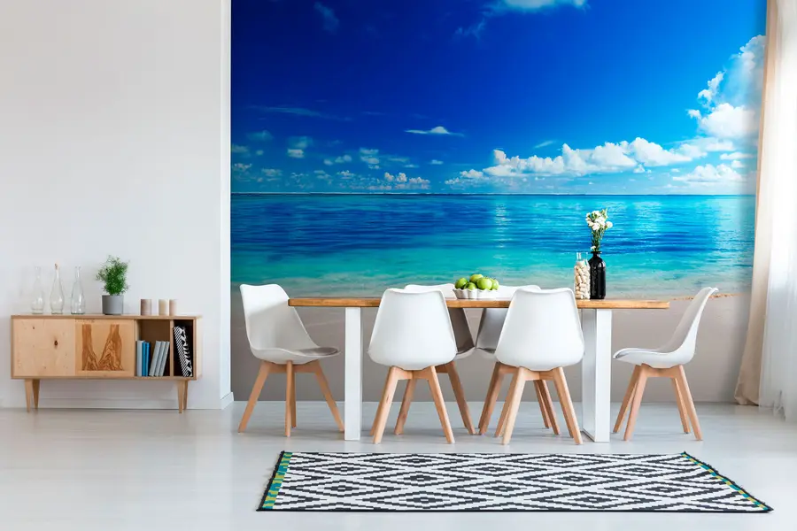 wall murals Sand beach and sea u74335
