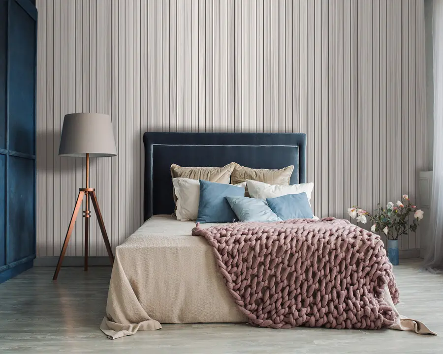 wall murals Acoustic Grey Wallpaper u93831