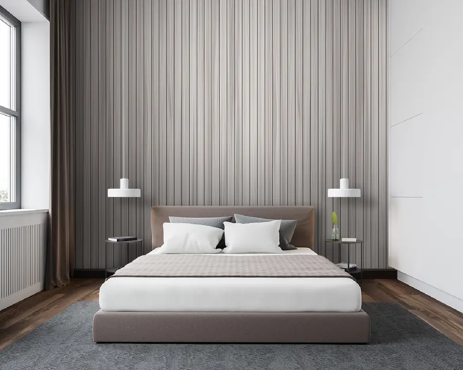 wall murals Acoustic Grey Wallpaper u93831