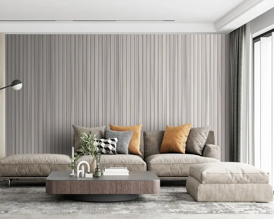 wall murals Acoustic Grey Wallpaper u93831