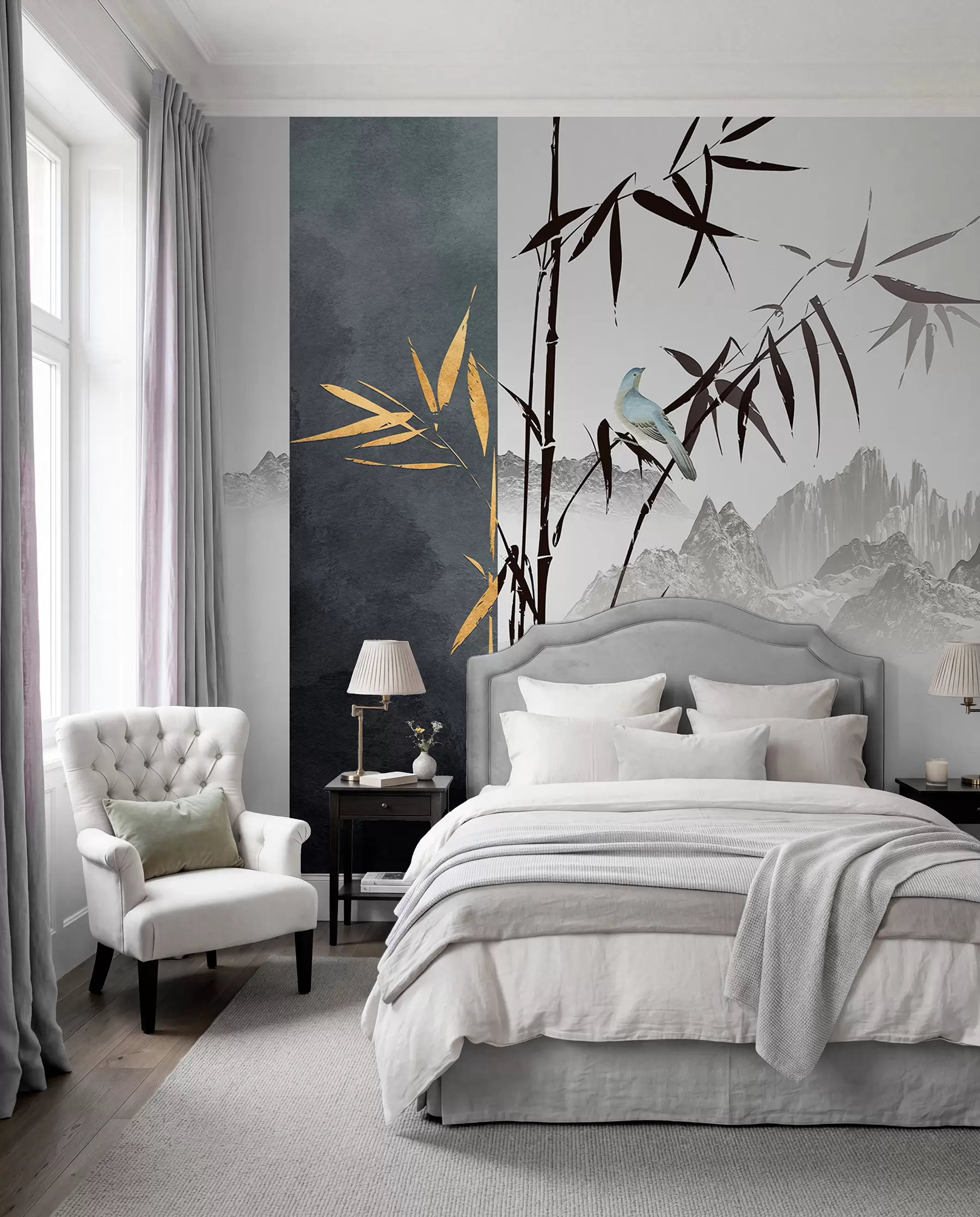 wall murals Bird on a branch u93849