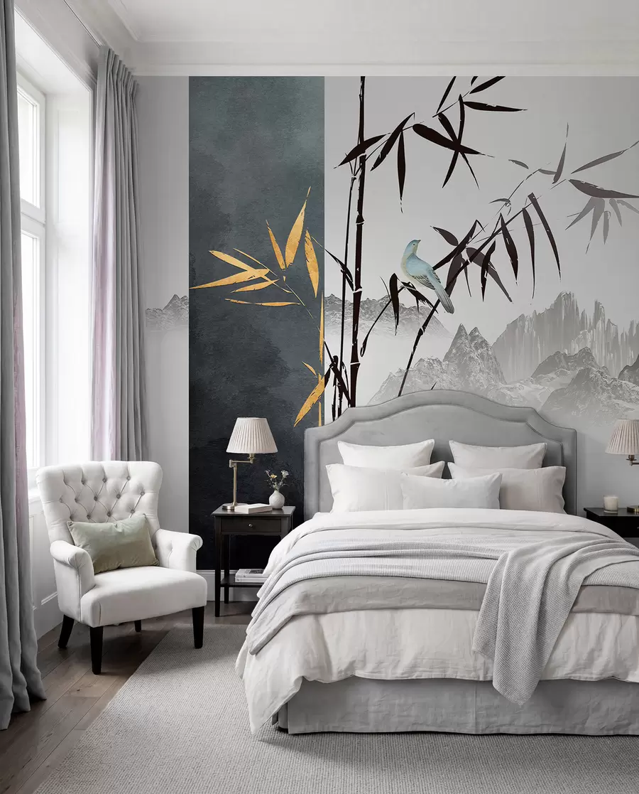 wall murals Bird on a branch u93849
