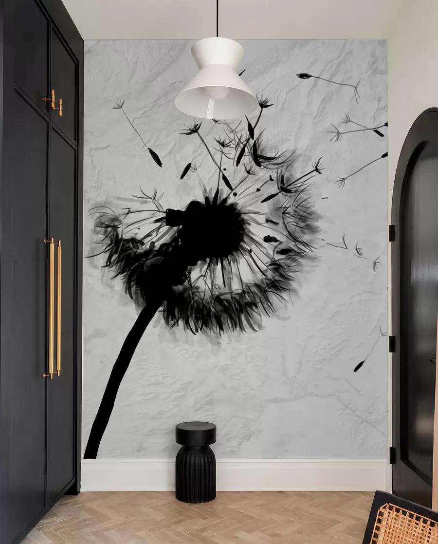 wall murals Flower, plant and eyelash u06731