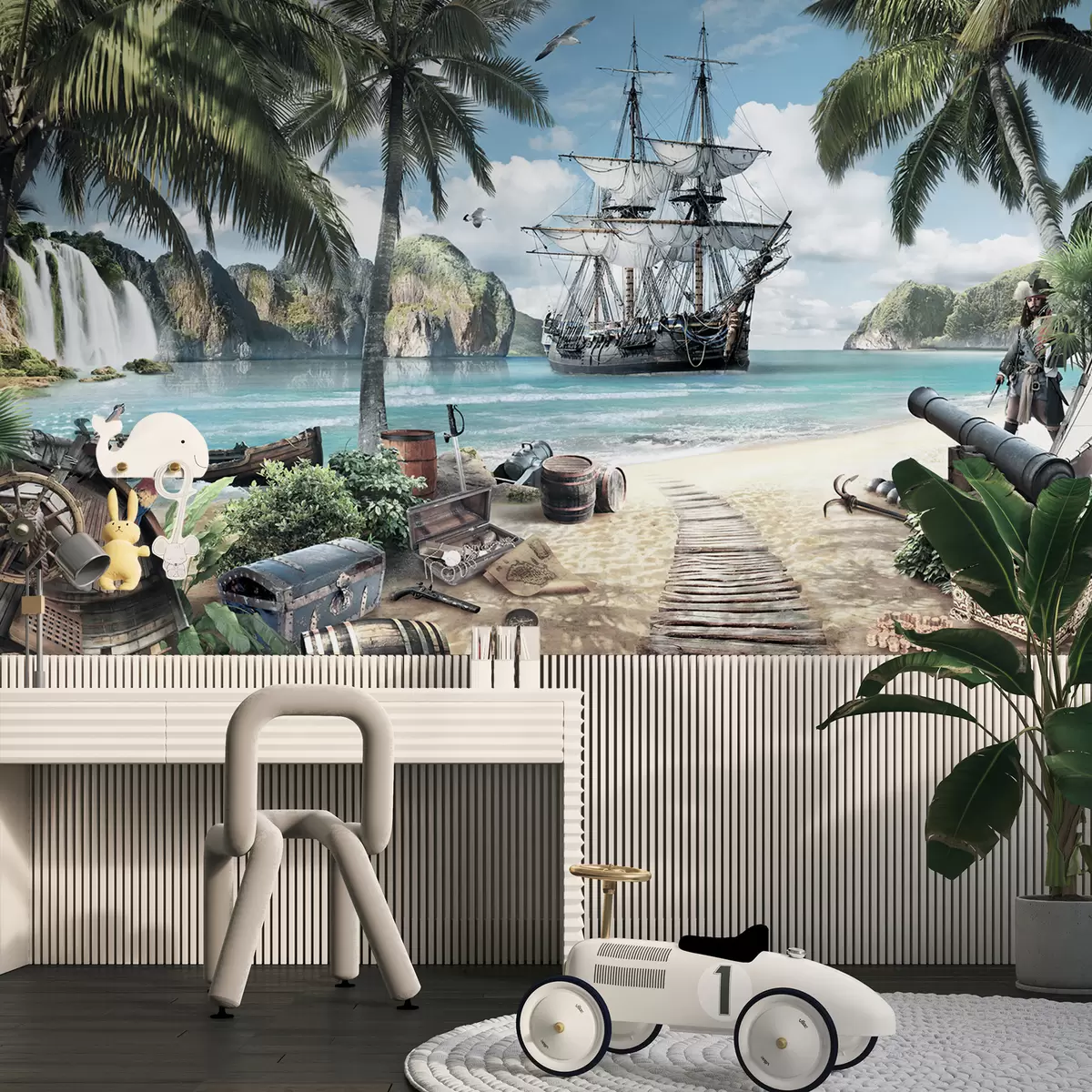 wall murals Treasure Island Anchorage u59784v2