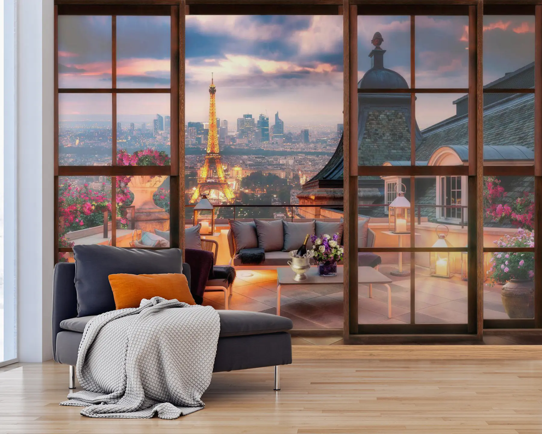 wall murals Cloud, building and sky u60794