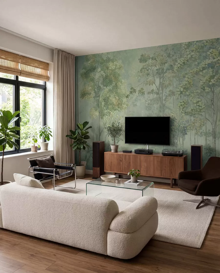 wall murals Woodland Sketch — Moss u78448v1