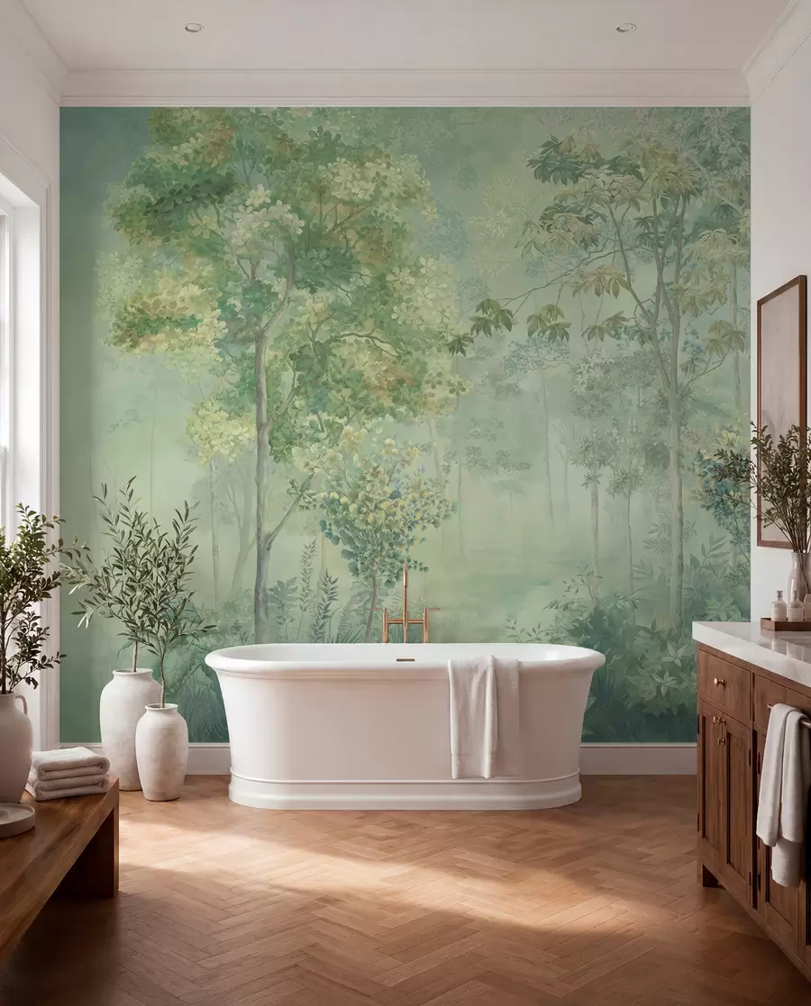 wall murals Woodland Sketch — Moss u78448v1
