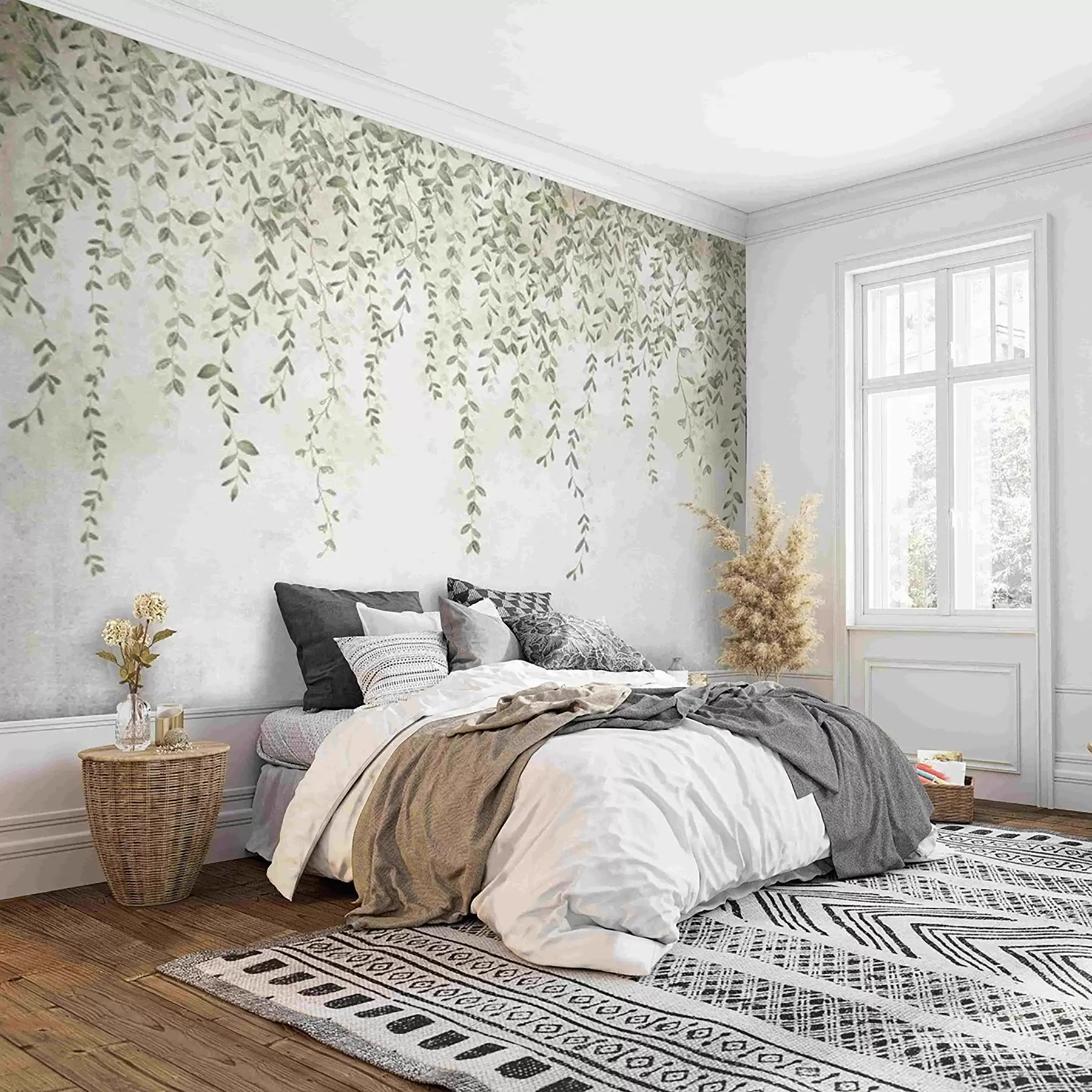 wall murals Vines with foliage u71244