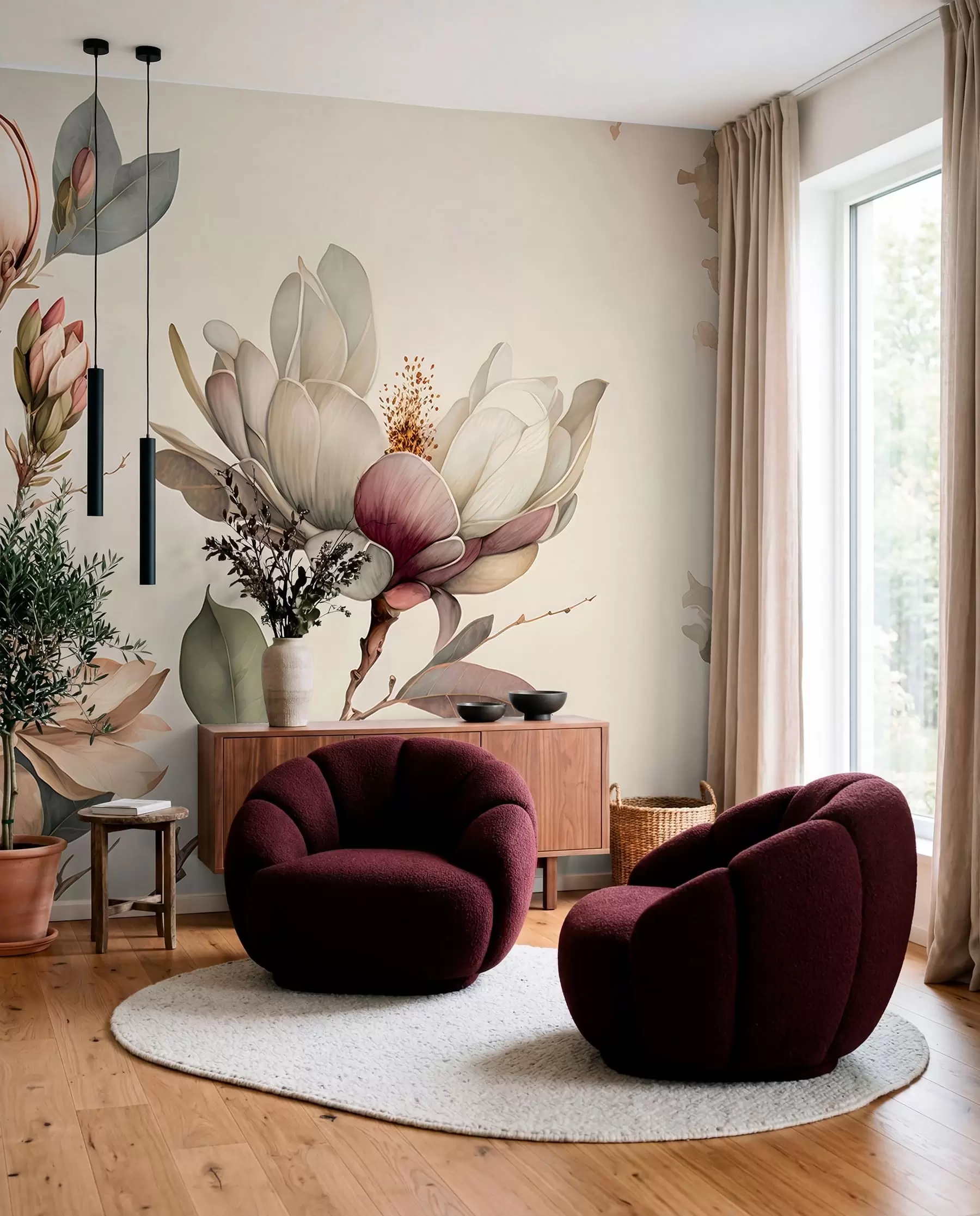 wall murals Magnolia Study u93020