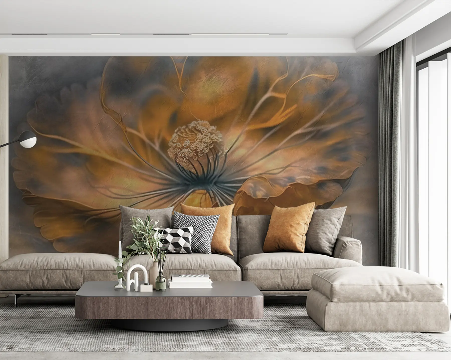 wall murals Large flower u93916