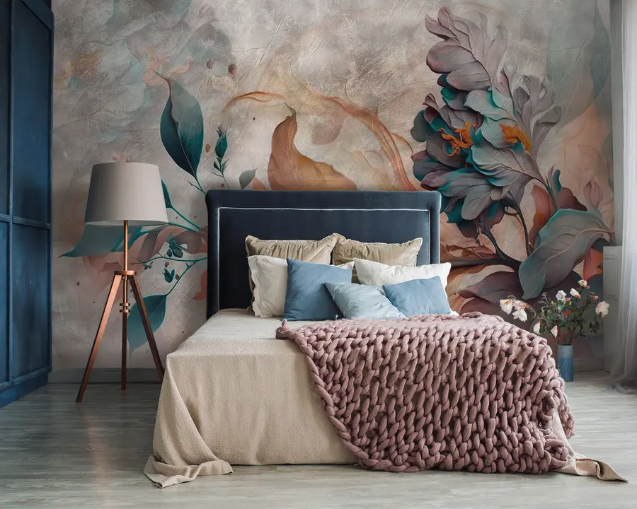 wall murals Gorgeous branch of colors u93917