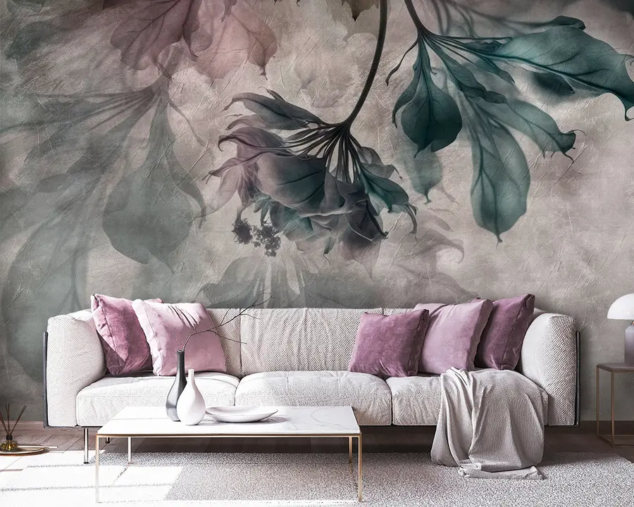 wall murals Delicate translucent branches u93927