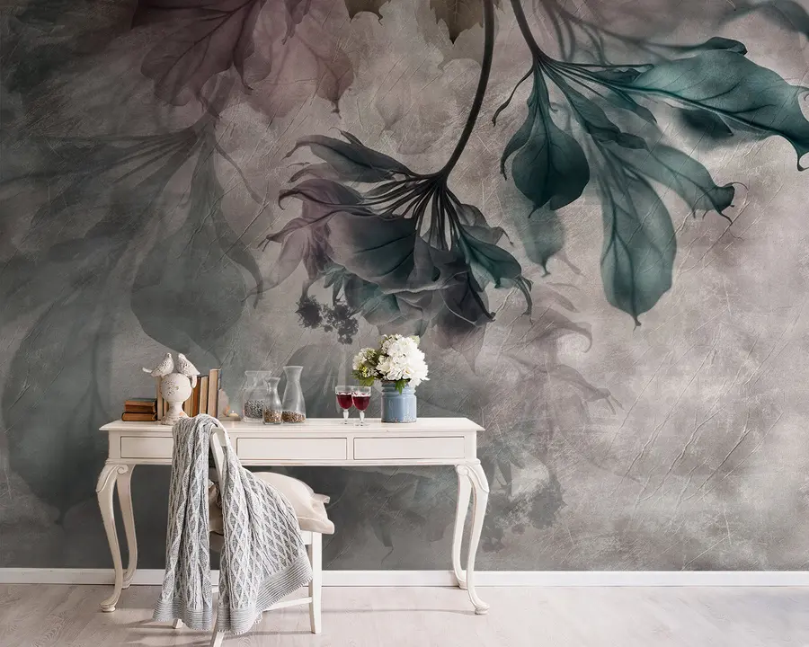 wall murals Delicate translucent branches u93927