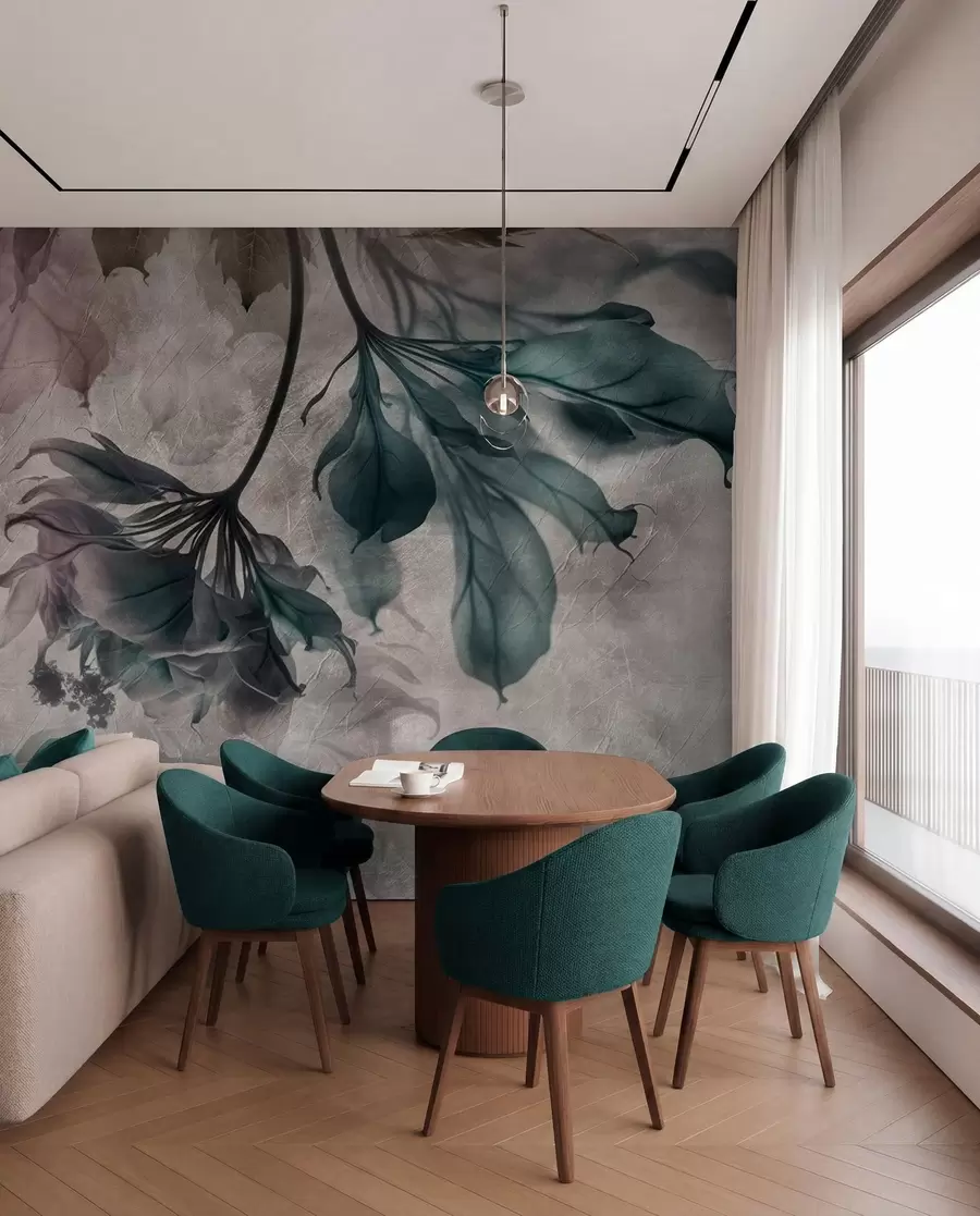 wall murals Delicate translucent branches u93927