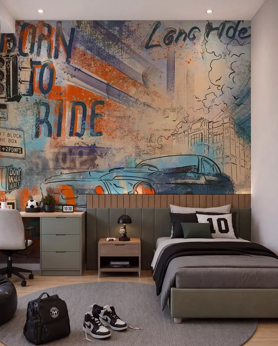 wall murals Retro car u93889