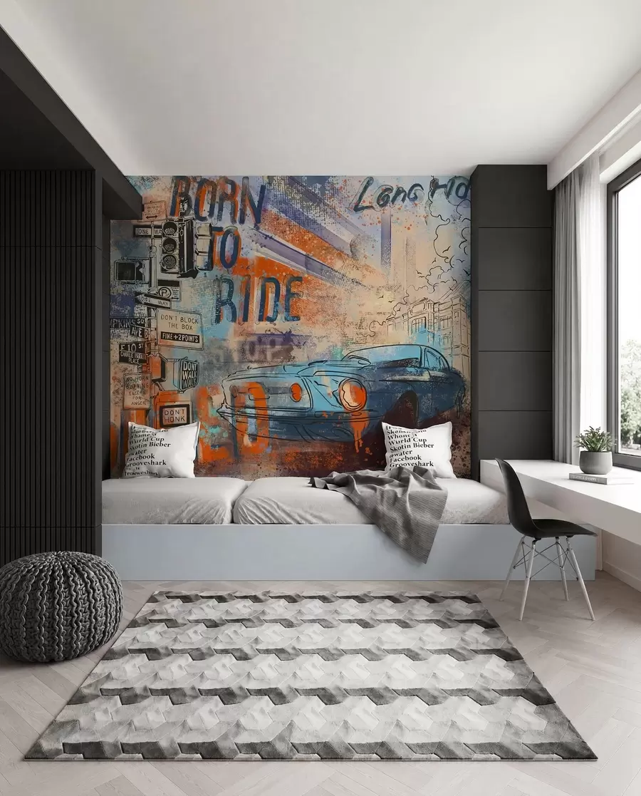 wall murals Retro car u93889