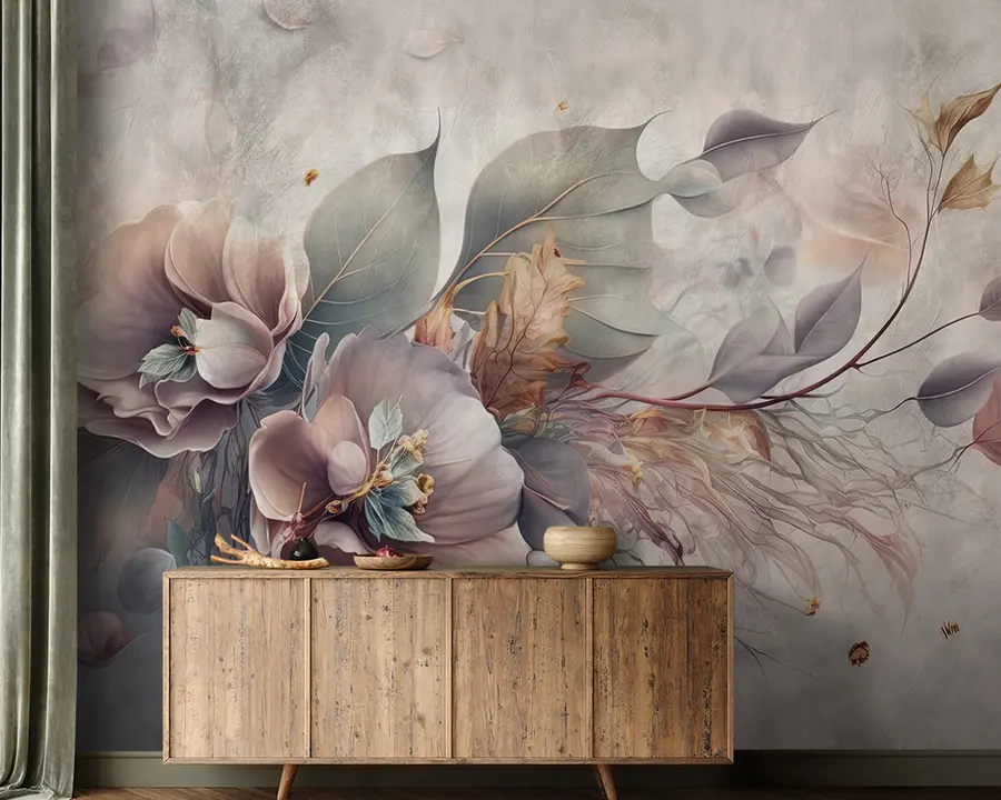 wall murals Chimera flowers u93930