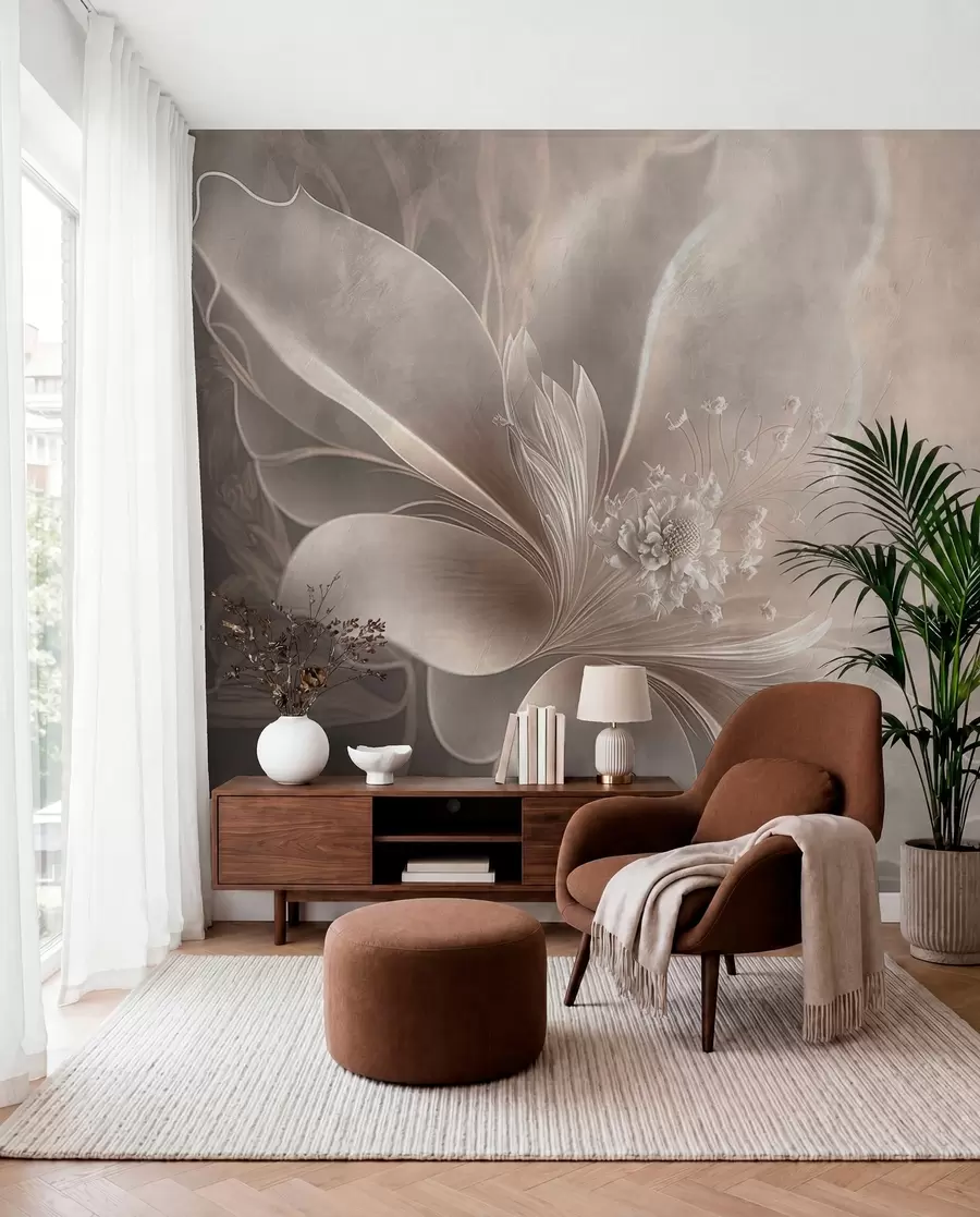 wall murals A very delicate flower u93944