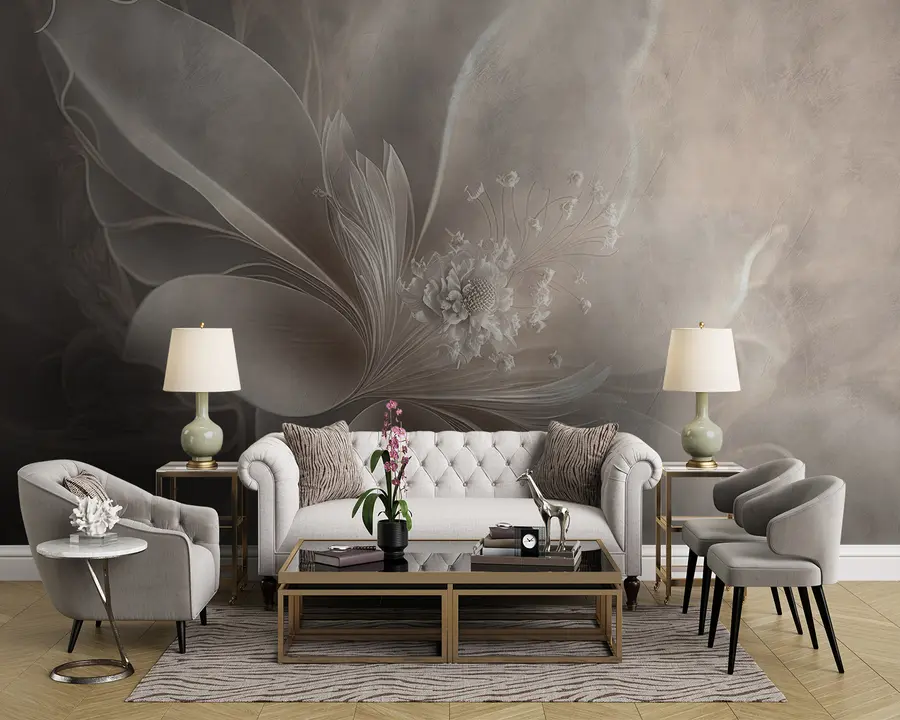 wall murals A very delicate flower u93944