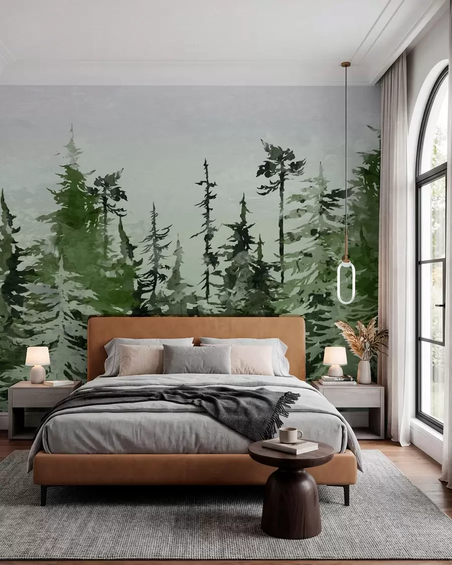 wall murals Ate artistic drawing watercolor u75173