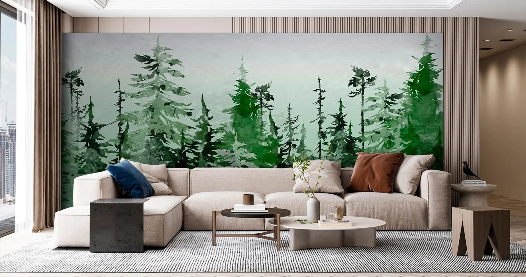 wall murals Ate artistic drawing watercolor u75173