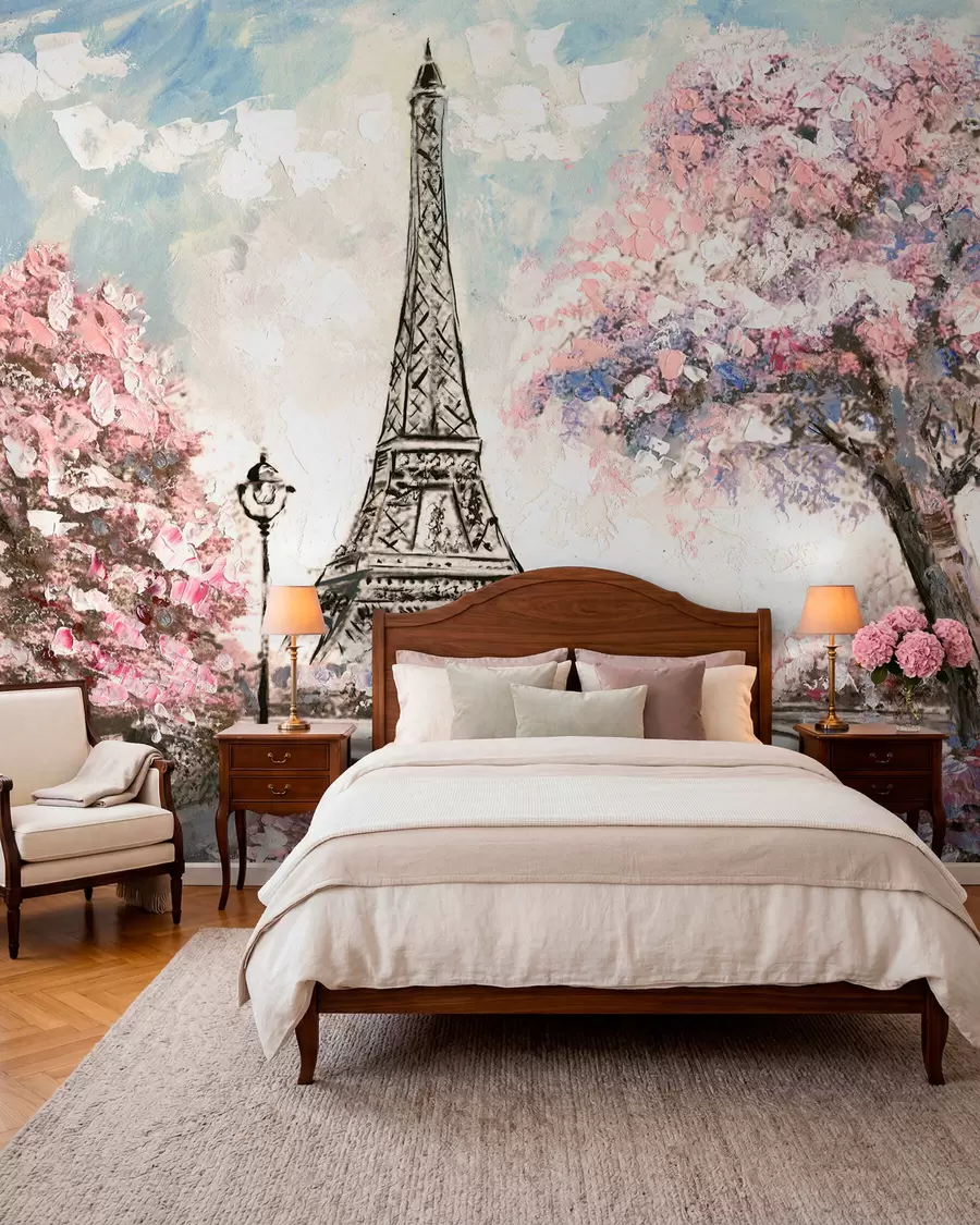 wall murals Street view of Paris u74631