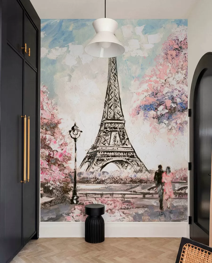 wall murals Street view of Paris u74631