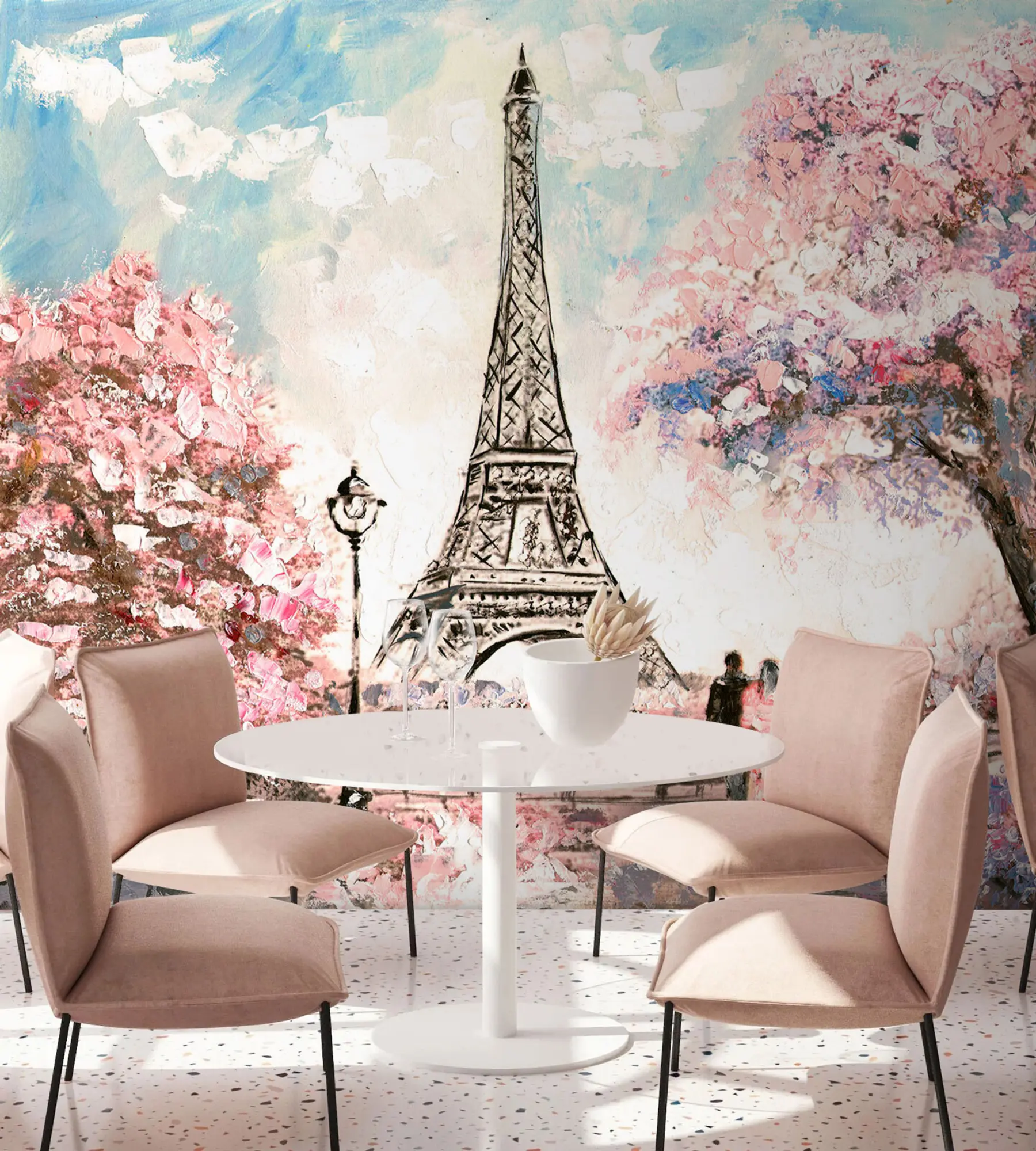 wall murals Street view of Paris u74631