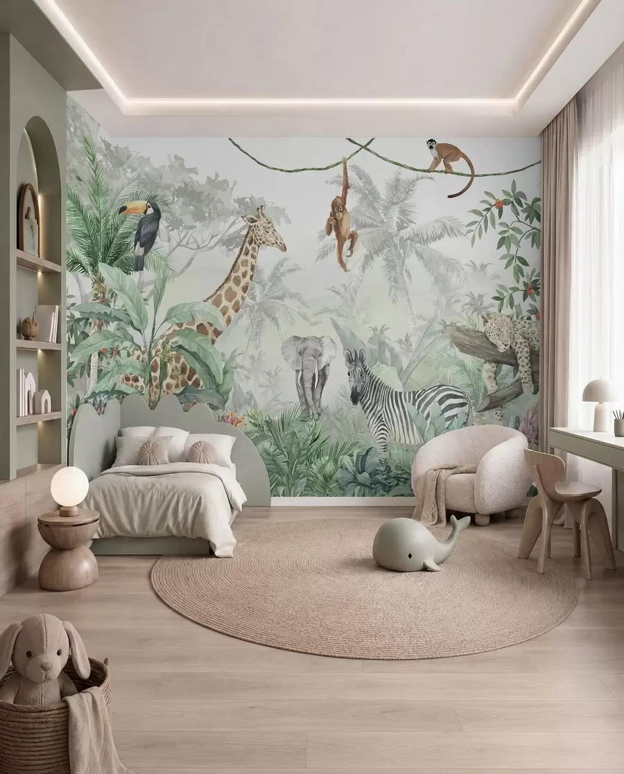 wall murals Jungle Gathering u74709