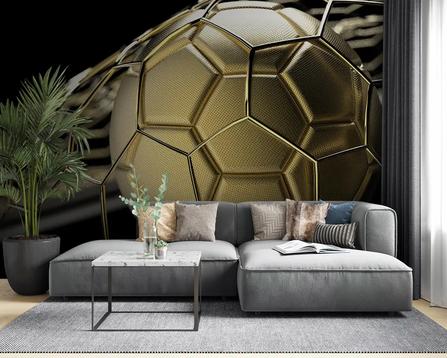 wall murals Football in the grid u94060