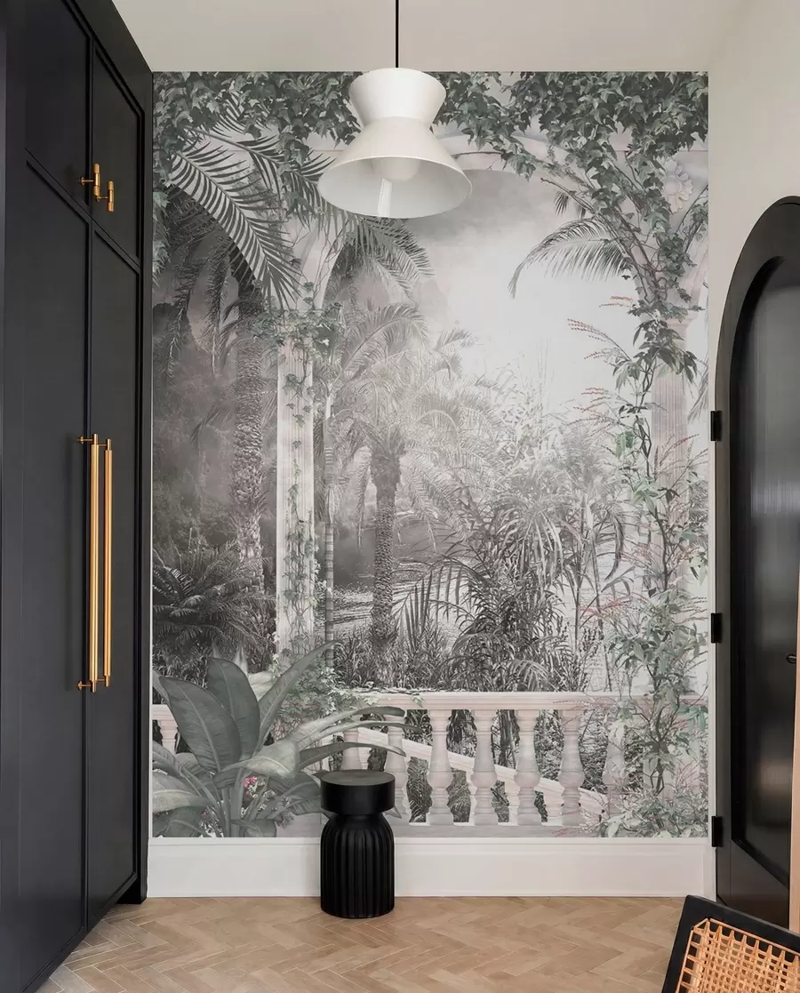 wall murals Ancient arches in garden u94141