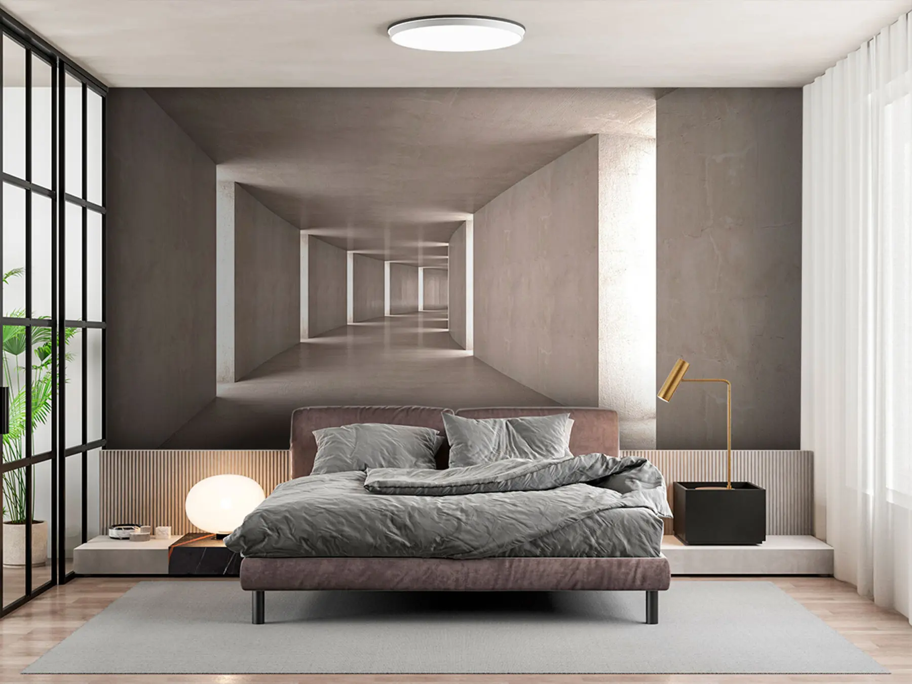 wall murals Abstract tunnel u75401