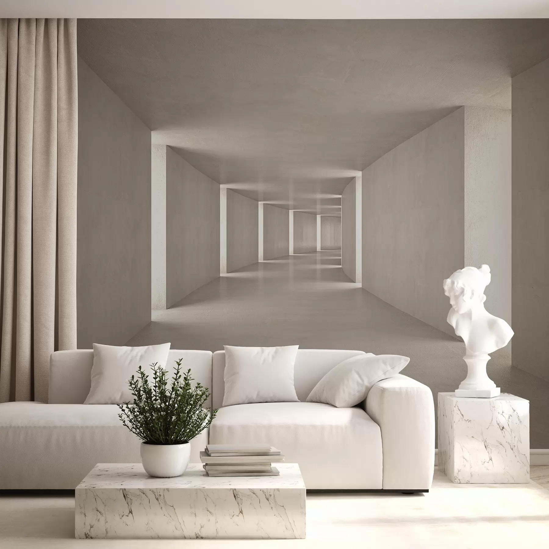 wall murals Abstract tunnel u75401