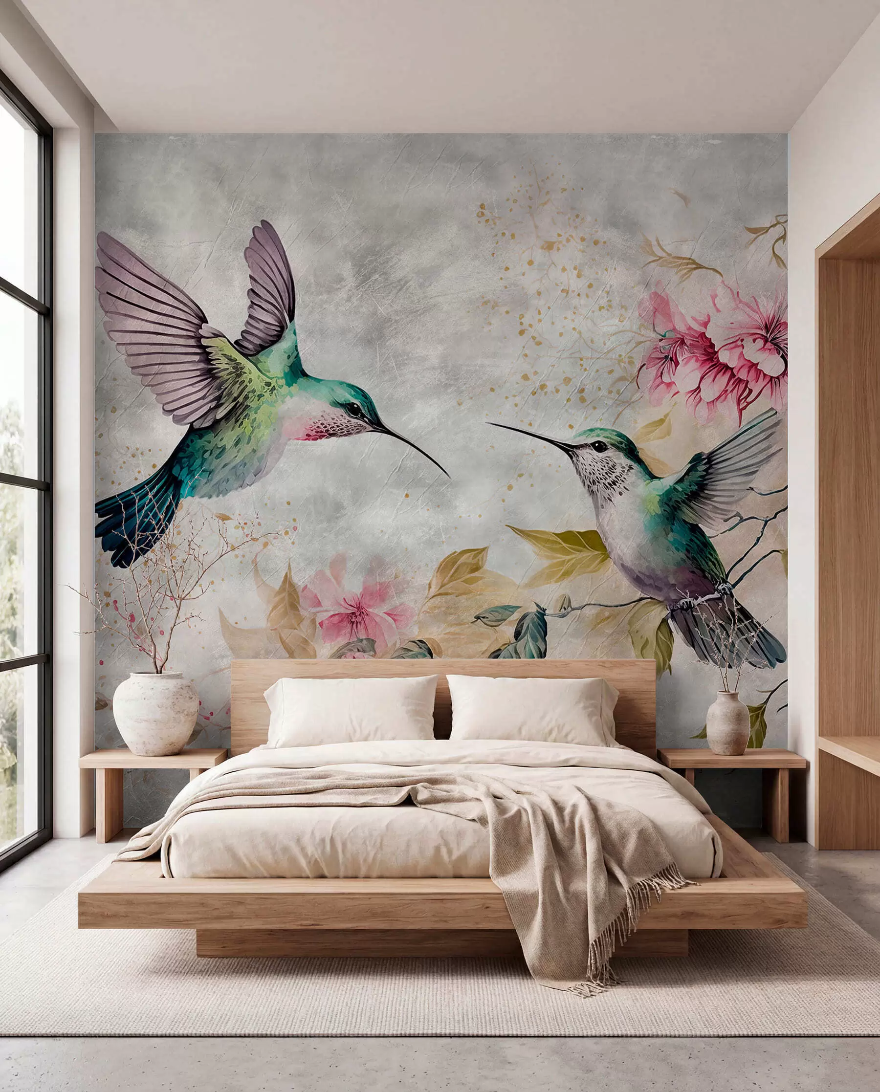 wall murals Hummingbird Duet u93994