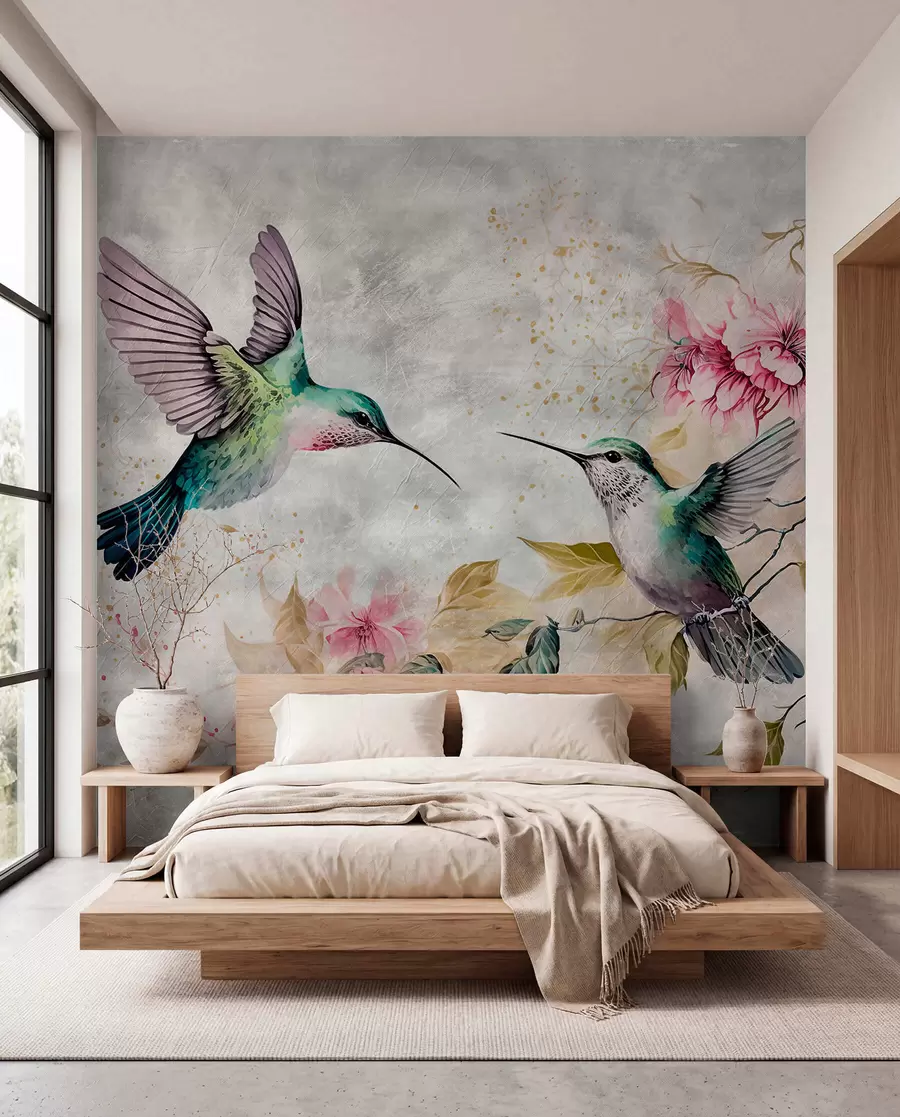 wall murals Hummingbird Duet u93994