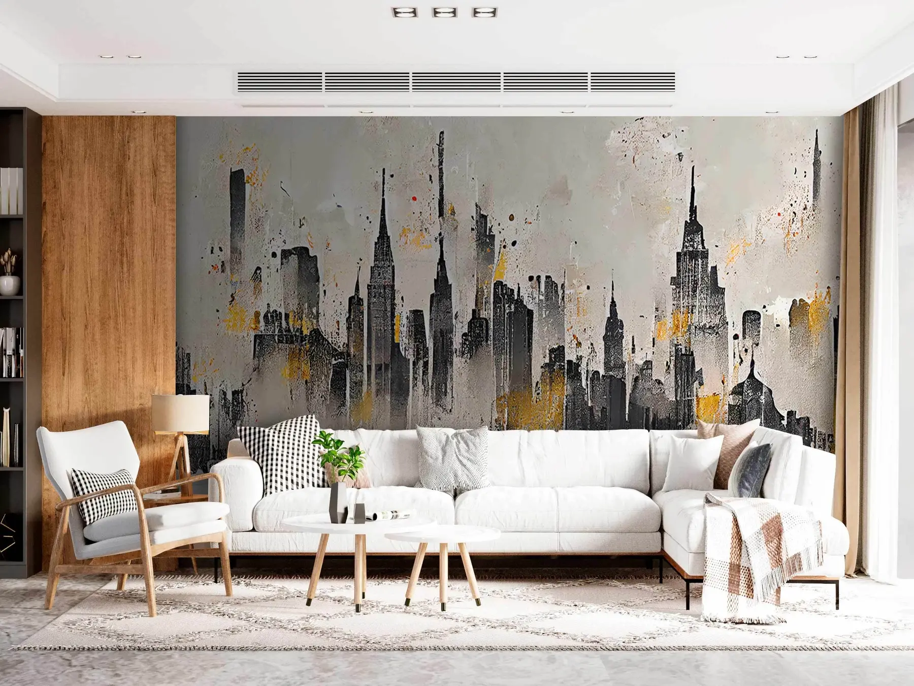 wall murals grunge city u75797