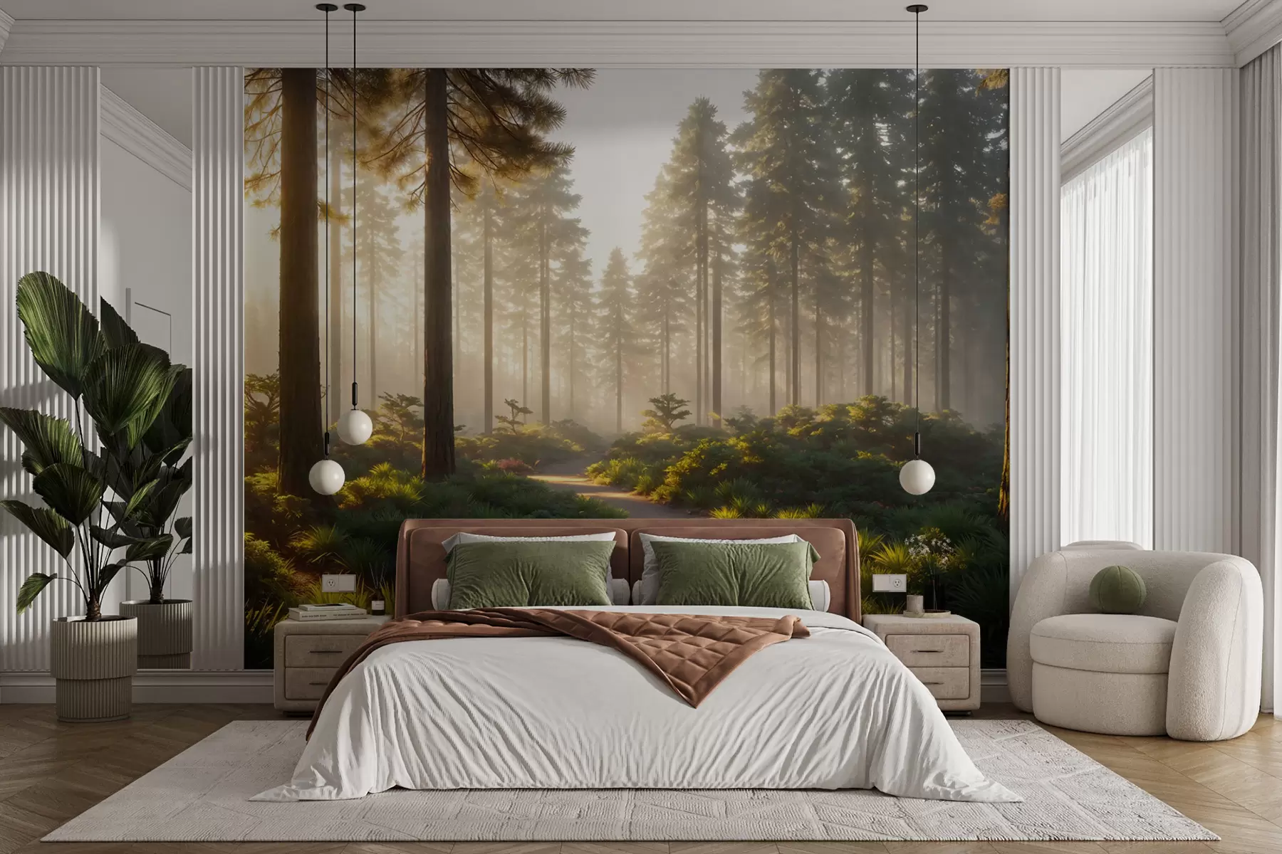 wall murals Forest path u94531