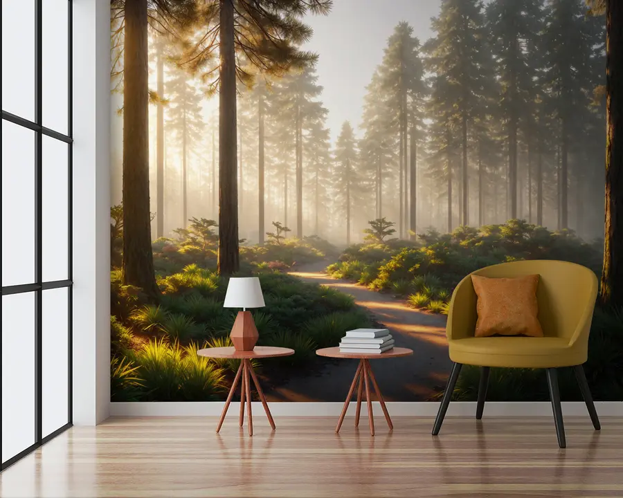 wall murals Forest path u94531