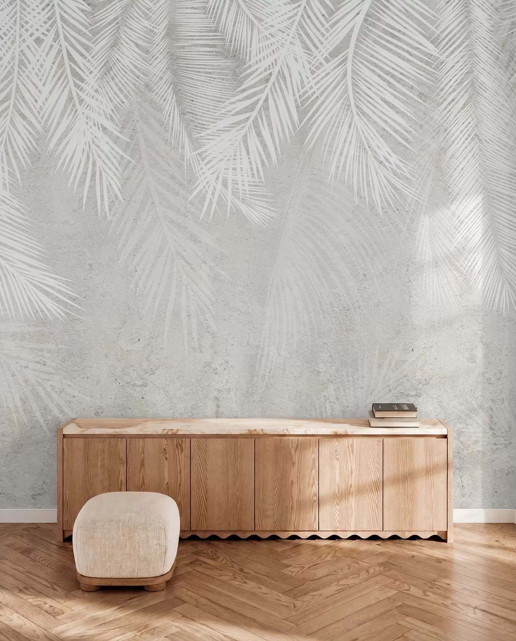 wall murals White Palm Fronds u94286