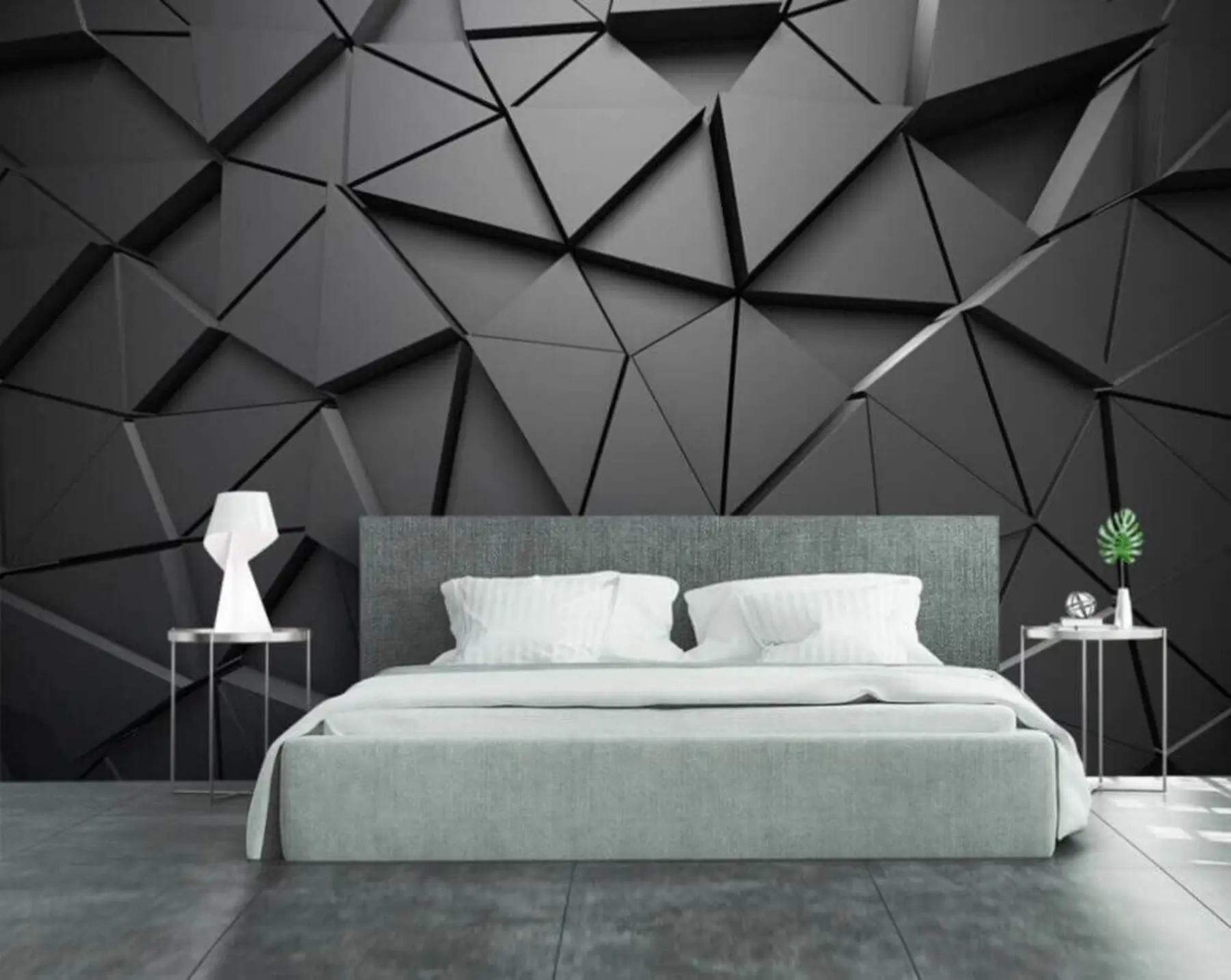 wall murals Graphite triangles u03062