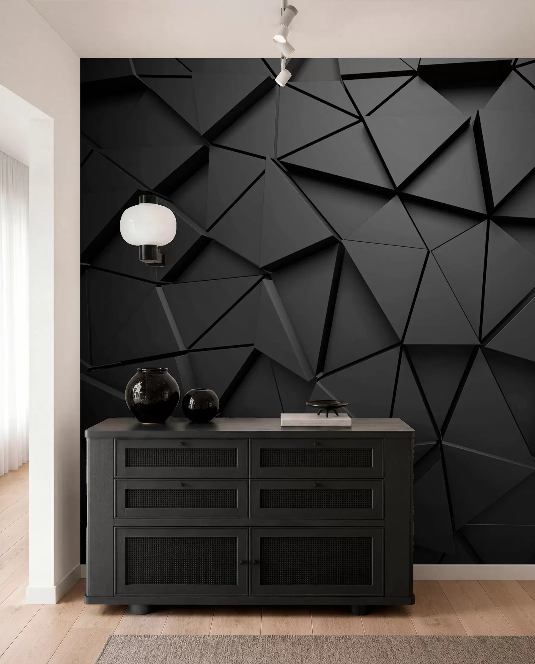 wall murals Graphite triangles u03062