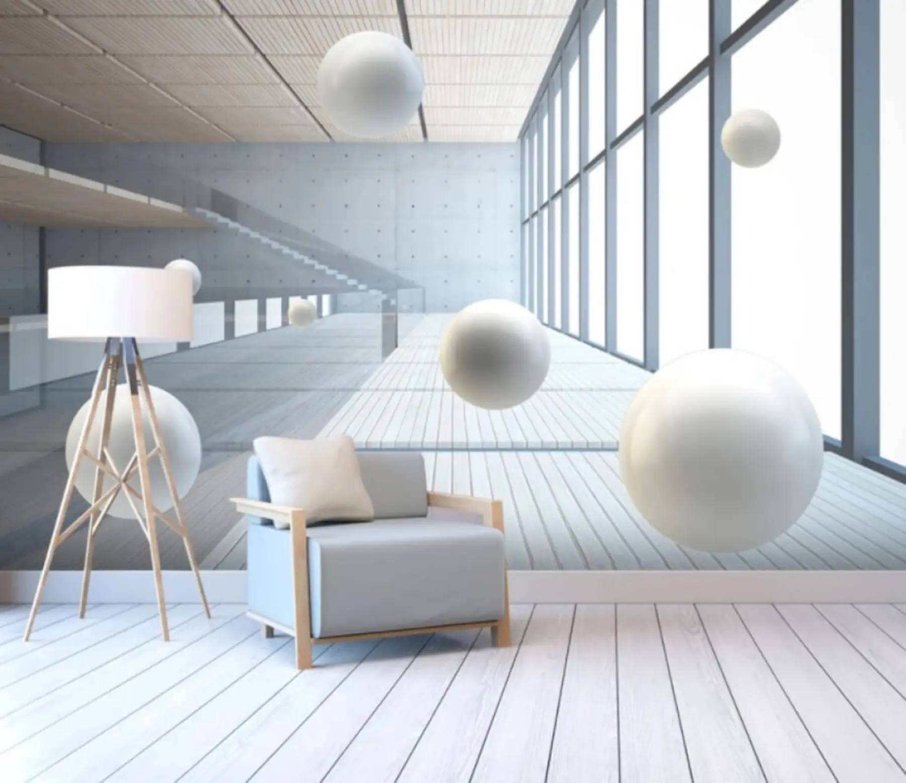 wall murals Property, light e building u04311